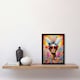 image 2 of Colourful Magnificent Maximalist Portrait Modern Black Framed Wall Art Print A4