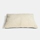 image 3 of OHS Ribbed Fleece Rectangular Soft Warm Cosy Plump Plush Pet Dog Cat Cushion Bed, 80x60cm Cream | L