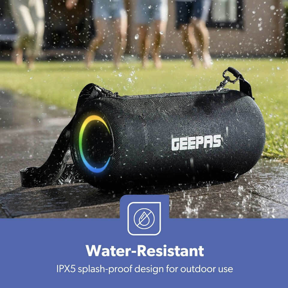 image 1 of GEEPAS Waterproof Bluetooth Speaker | Portable Wireless Speaker