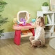 image 2 of AIYAPLAY Kids Dressing Table with Mirror, LED Light, Music, 23 Accessories