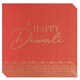image 1 of Happy Diwali Red Paper Napkins 33cm 3Ply - Pack of 16