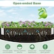 image 9 of COSTWAY Galvanized Raised Garden Bed Metal Planter Box Silver
