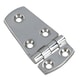 image 2 of Polished Door Hinge 4 Pack Stainless Steel 76mm x 38mm 316 Marine Cabin Hatch Silver