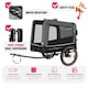 image 3 of Dog Bike Trailer - multifunctional, foldable, including reflectors, leash and flag - Grey