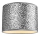 image 1 of Modern and Designer Bright Silver Glitter Fabric Pendant-Lamp Shade 30cm Wide | Silver