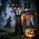 image 8 of Outsunny Voice Activated Halloween Animatronics Hanging Witch, Purple
