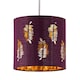 image 1 of Fern - Burgundy Cut Out 15.5cm Table Lamp Shade | Red | Gold | Small | 1