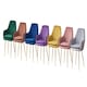 image 6 of MOF Dining chair Armchair with Armrest & Backrest Upholstered seat with Metal legs T05 Pink