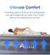 image 5 of Alivio Inflatable Single Air Bed With Built-In Pump - Air Mattress | Grey | Single