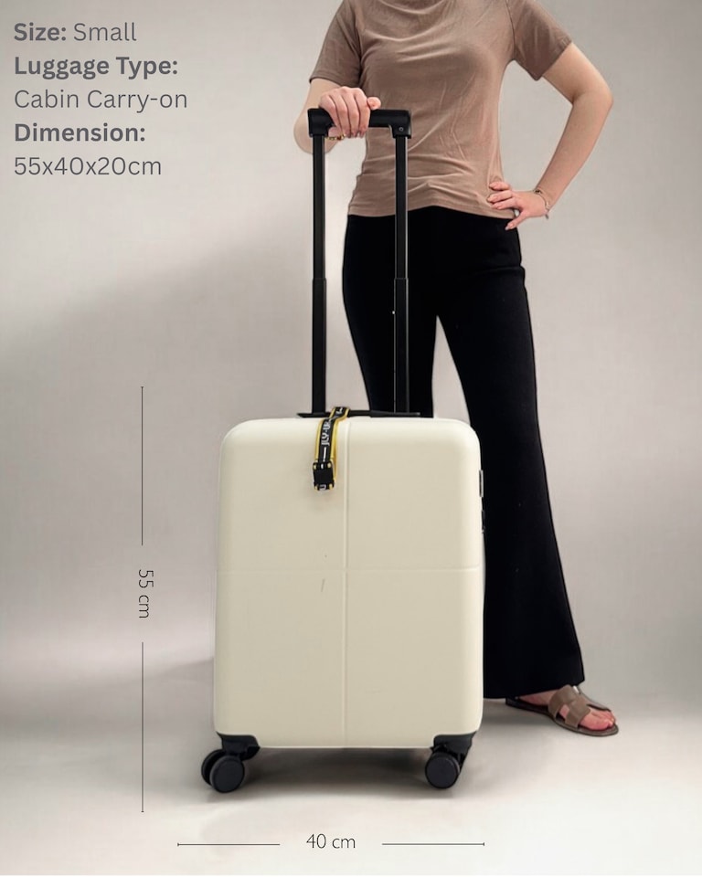 image 1 of Premium 100% Makrolon PC 2 PCS Suitcase Set | Vanity + Cabin Luggage