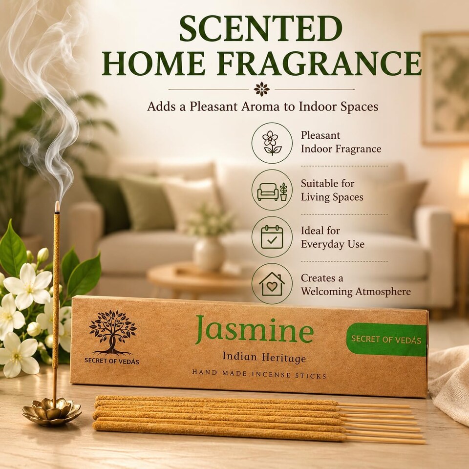 image 1 of Jasmine Incense Sticks 20g Pack of 1 – Scented Home Fragrance Agarbatti