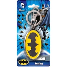Batman Dc Logo Colour Pewter Keyring