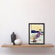 image 2 of Ogata Gekko Framed Wall Art Print Pet Dog Playing With Flower Cart Home Décor