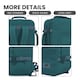 image 4 of CABINZERO Classic Cabin Backpack 44L, Lightweight for Spontaneous Trips, Ideal for Winter Gear & Long Trips | Blue | Aruba Blue