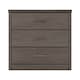 image 3 of Lisbon 3 Drawer Chest - L40 x W80.5 x H72 cm - Black Wood Grain