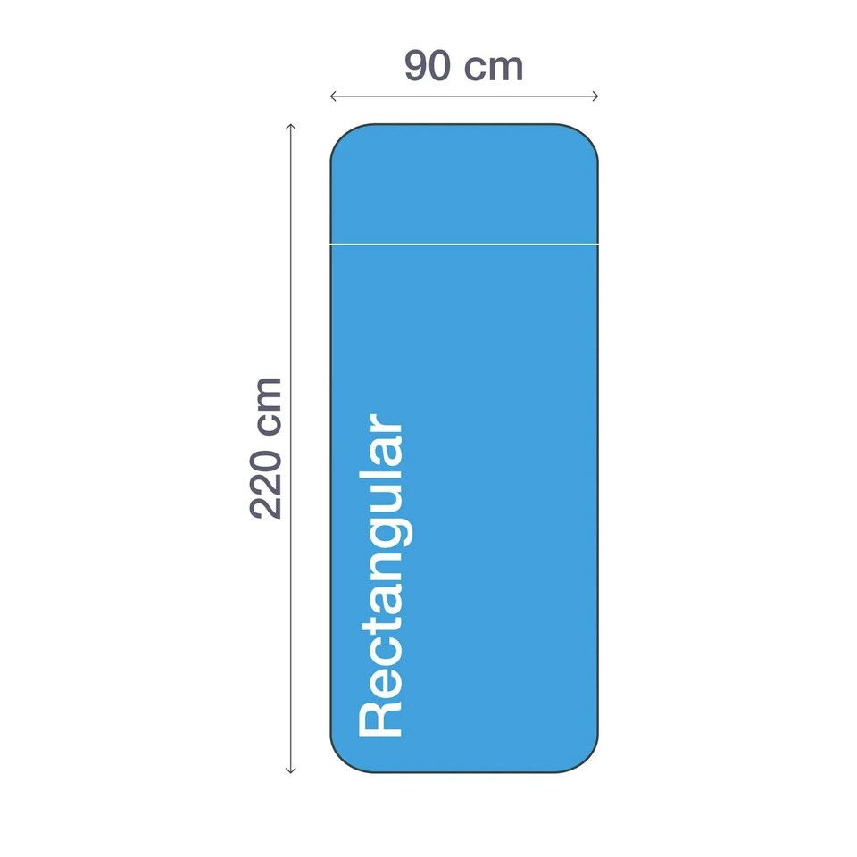 image 1 of Lifeventure Cotton Sleeping Bag Liner Rectangular 220 x 90cm Blue