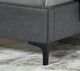 image 5 of 4ft6 Double Faux Leather Upholstered Grey Pillow Back Padded Bed Frame | Grey | Double