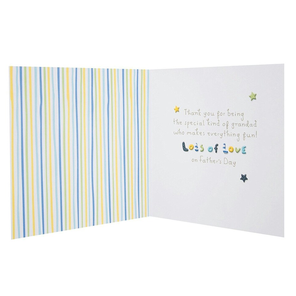 image 1 of Hallmark Grandad Father's Day Card 'Lucky Boy' Medium