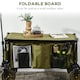 image 6 of Outsunny Folding Wagon Garden Cart Collapsible Camping Trolley for Outdoor