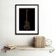 image 2 of Electric Guitar Line Colourful Music 12x16" Framed Wall Art Print