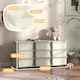 image 3 of HOMCOM Kids Storage Units with Drawers 3 Tier Chest Dresser Tower Cream | 113 x 37 x 56.5 cm