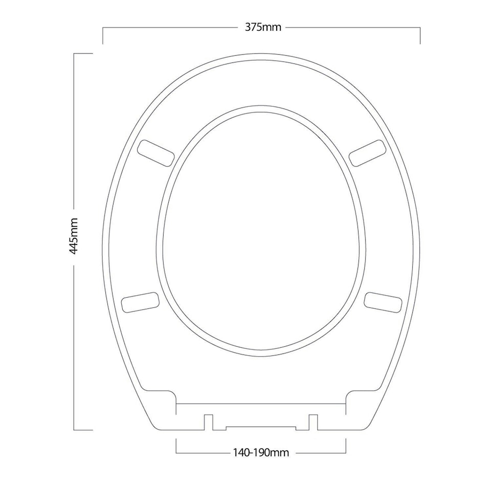 image 1 of Showerdrape Oxford Mahogany Wooden Toilet Seat