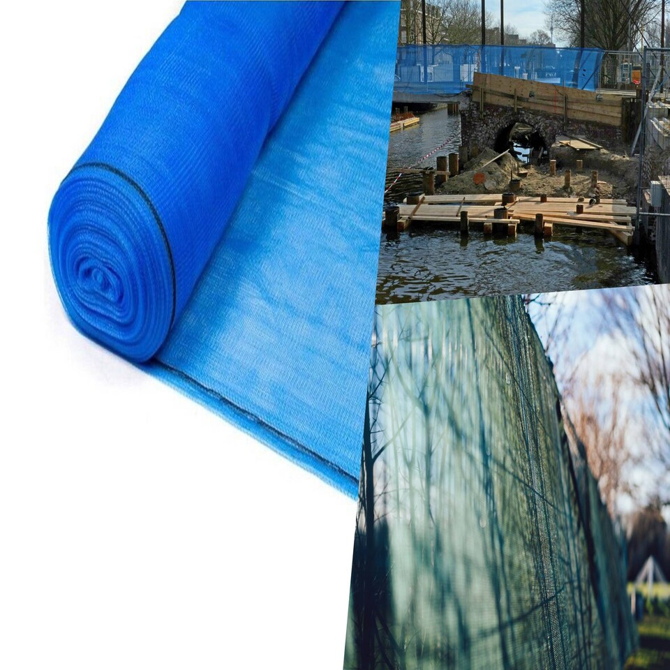 image 1 of Pegdev Blue Windbreaker Shade Netting Professional UV Stabilised Polyethylene 30m