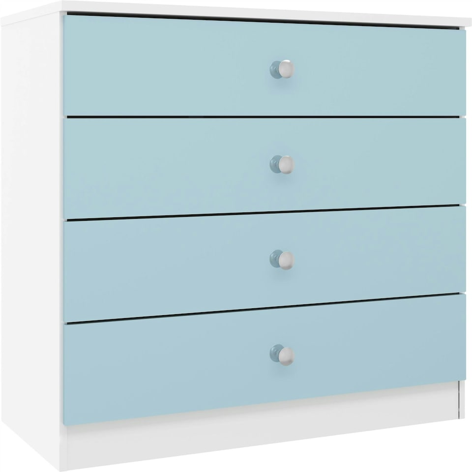 image 1 of Denver 4 Drawer Chest White