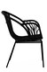 image 2 of Interiors by Premier Black Natural Rattan Chair with Raised Sides, Rustless Rattan Chair, Easy Cleaning Rattan Armchair