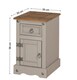 image 6 of Mercers Furniture Corona Grey Wax Narrow Pot Cupboard Bedside Cabinet 1 Door 1 Drawer Table Solid Wood Pine Wooden Bedroom with Mexican Styling