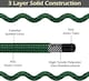 image 4 of 100m Reinforced Garden Hose Pipe Heavy Duty PVC Braided 3 Layer Water Hose Kink Free, Leakproof & Burst Resistant Hosepipe Reel