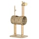 image 6 of PawHut Cat Tree Cute Giraffe Kitten Play Tower with Scratching Posts