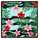 image 2 of Red & pink tropical plants (Picutre Frame) Brown | Oak | S