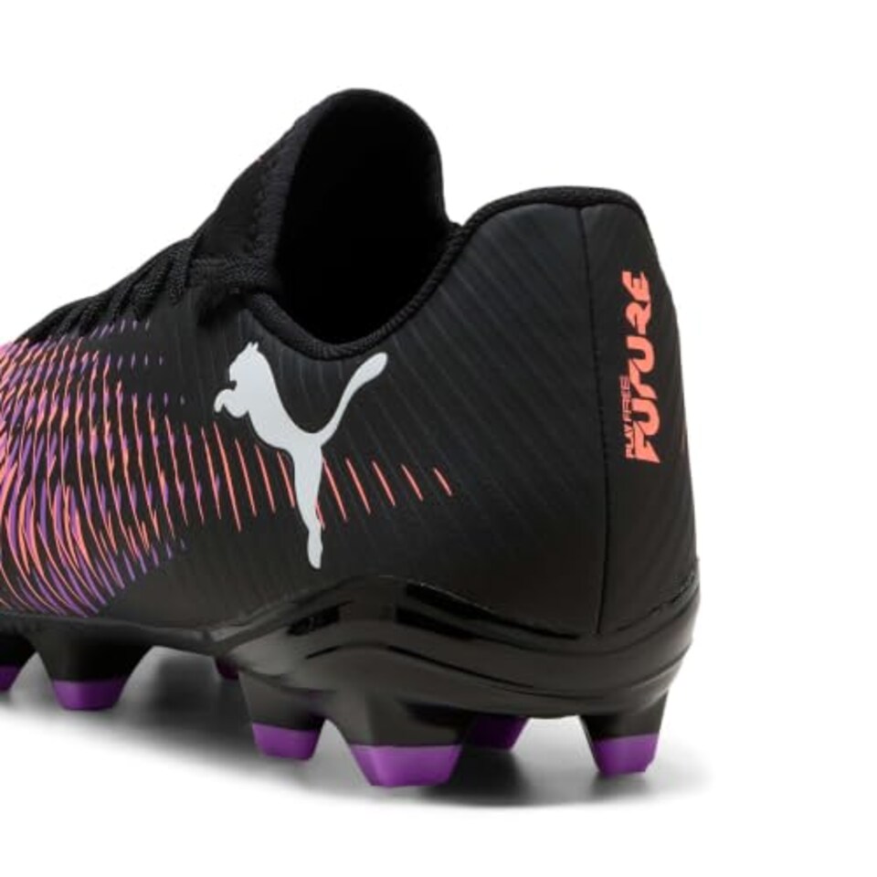 image 1 of Puma Unisex Future 8 Play Firm Ground/Artifical Ground Football Boots, Black- White-Glowing Red, 12 UK