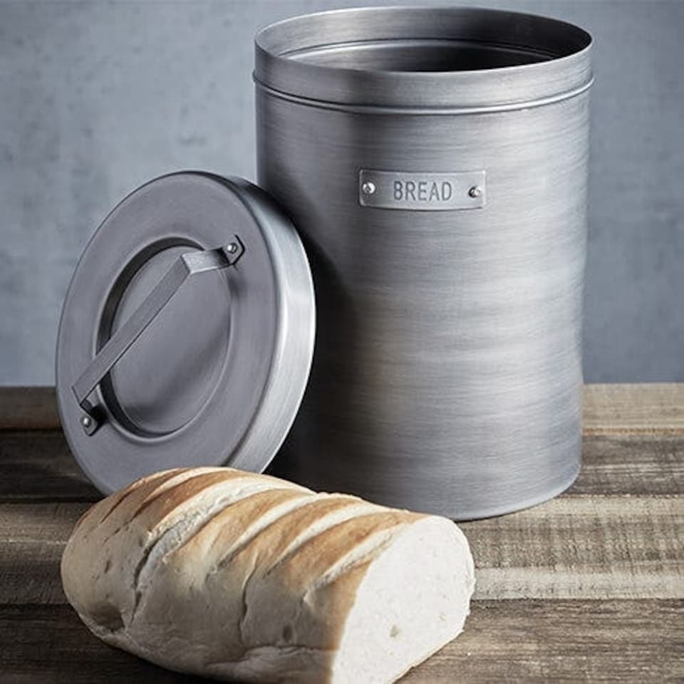 image 1 of Industrial Kitchen Bread Bin Steel Grey