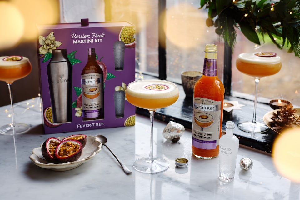image 1 of Fever-Tree - Passion Fruit Martini Cocktail Kit Gift Pack, 50cl