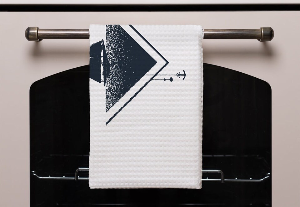 image 1 of Sailboat at Sea (Kitchen Towel)