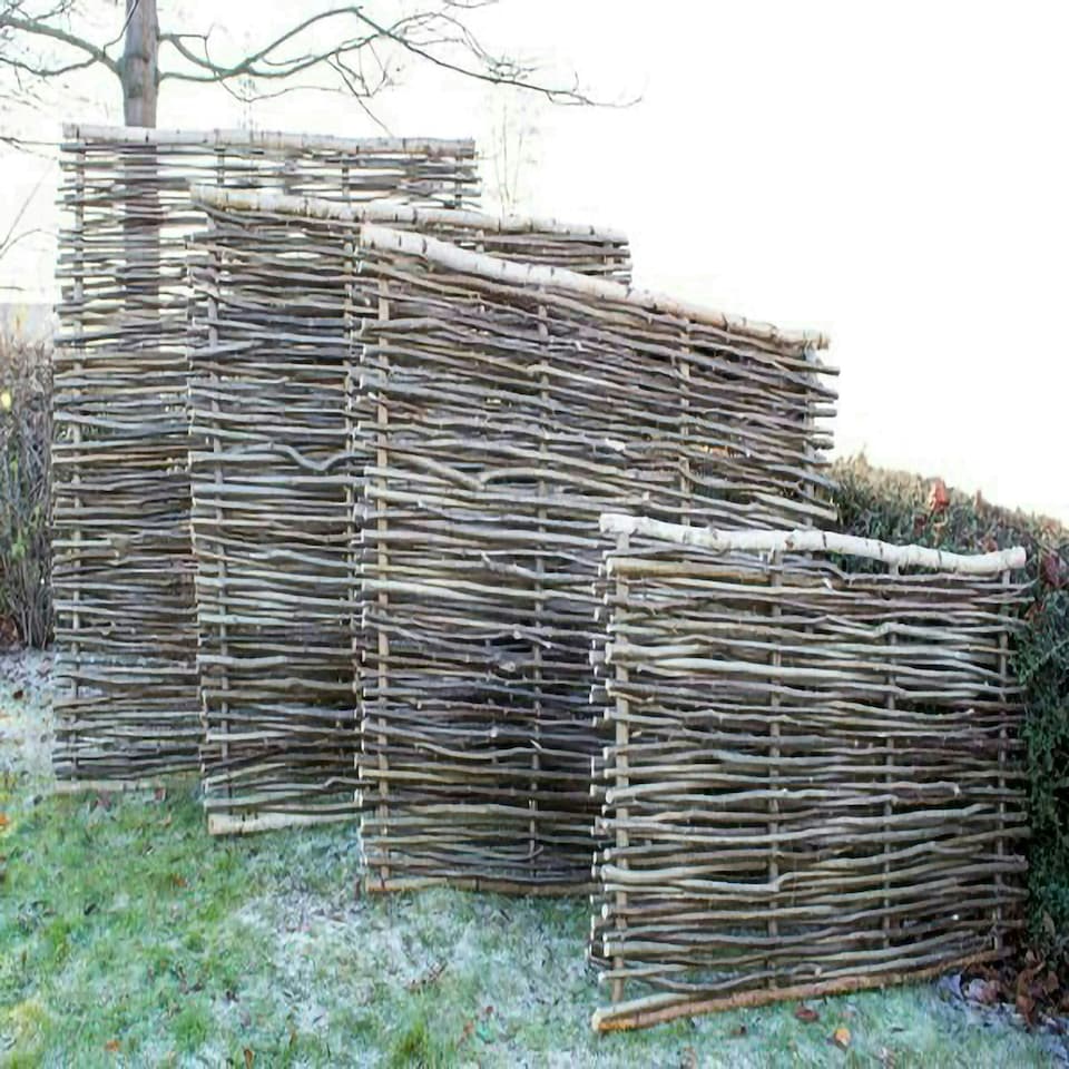 image 1 of Primrose Hazel Hurdle Fencing Panel Premium Weave Birchwood Capped Natural 6ft x 5ft