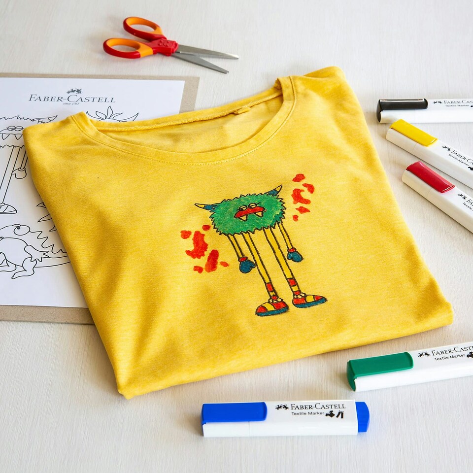 image 1 of Textile Marker 5x basic colours - FC159520