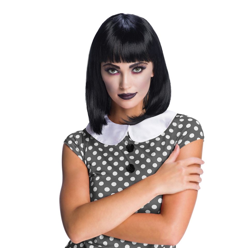 image 1 of Bristol Novelty Womens/Ladies Straight Bob Wig - Black - One Size One Size