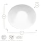 image 3 of Bormioli Rocco Prometeo Oval Glass Soup Plates - 23cm - White - Pack of 6 White