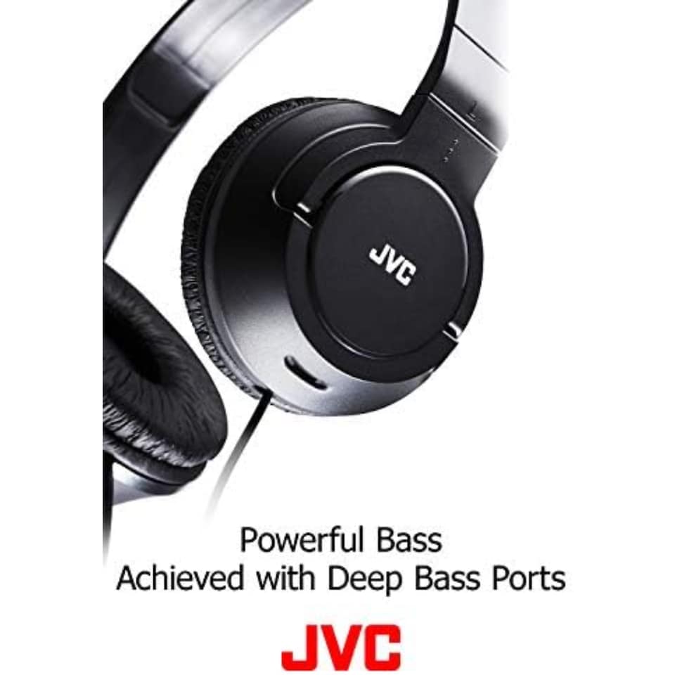 image 1 of JVC Lightweight Foldable Headphone with Microphone