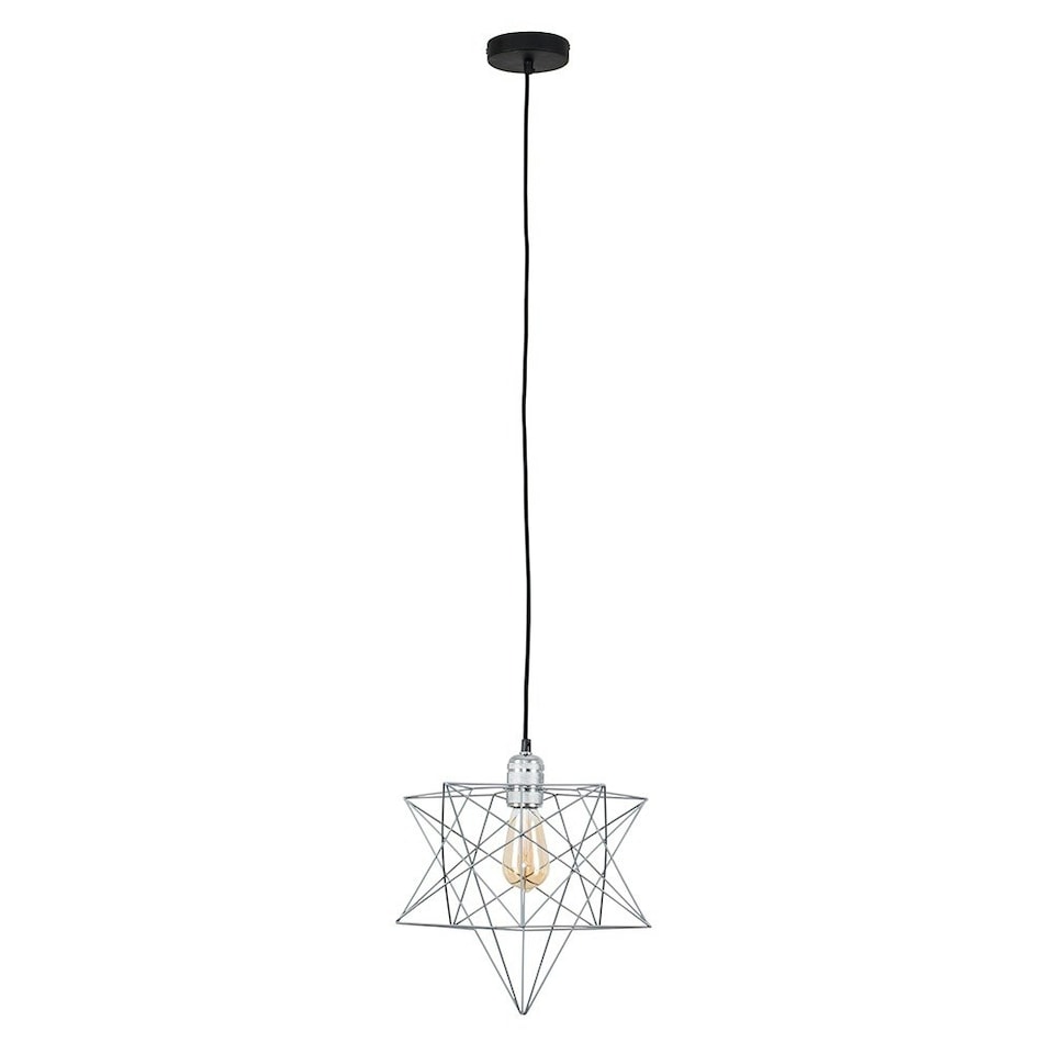 image 1 of ValueLights Casco Low-Hanging Lampholder Brushed Gold Pendant Light with Grey Novelty Shade and E27 Pear LED 4W Warm White 2700K Bulb