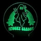 image 2 of Halloween Spooky Season Ghost Acrylic Sign with LED Light Base