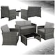 image 1 of Garden Furniture Set Jesolo - 2 armchairs, 1 sofa,  and coffee side table - Grey/Light Grey