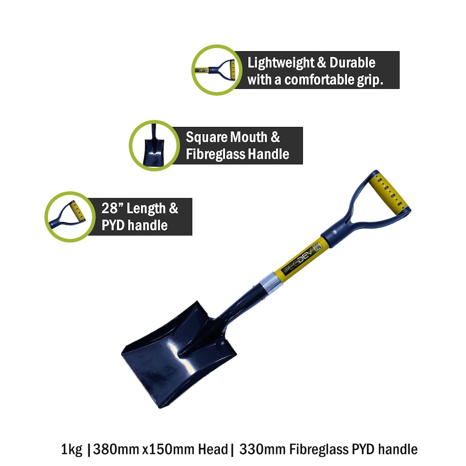 image 1 of Pegdev Kids Square Mouth Shovel for Sand Play Garden Adventures