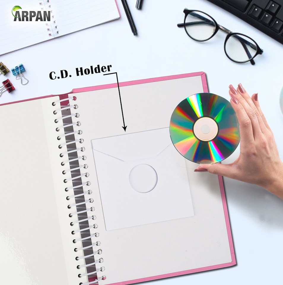 image 1 of ARPAN Self Adhesive Spiral Ring Binding Photo Album – 36 Sheets / 72 Sides – Large Sticky Page Scrapbook Memory Album for Photos, Keepsakes & Special Occasions