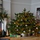 image 2 of Cut Out Mistletoe Tree Skirt - Iron - L25 x W67 x H67 cm - Bronze
