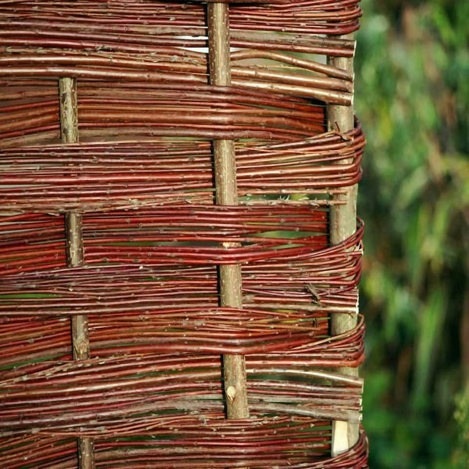 image 1 of Primrose Willow Hurdle Fence Panel Bunch Weave Coppiced Handwoven 6ft x 3ft