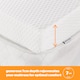 image 5 of Silentnight Impress Memory Foam Mattress Topper, 7cm Deep